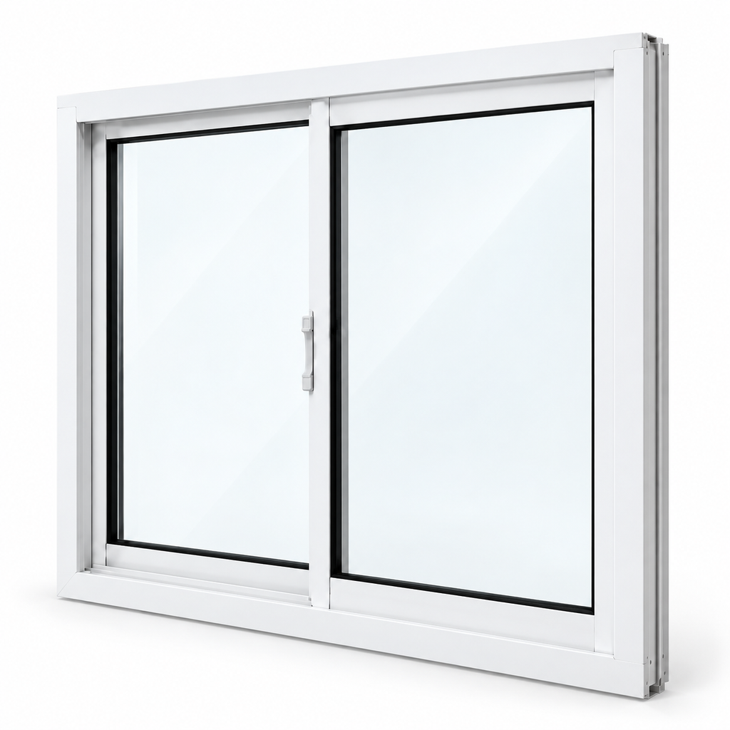 Ventana de PVC blanca para proyectos residenciales