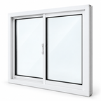 Ventana de PVC blanca para proyectos residenciales
