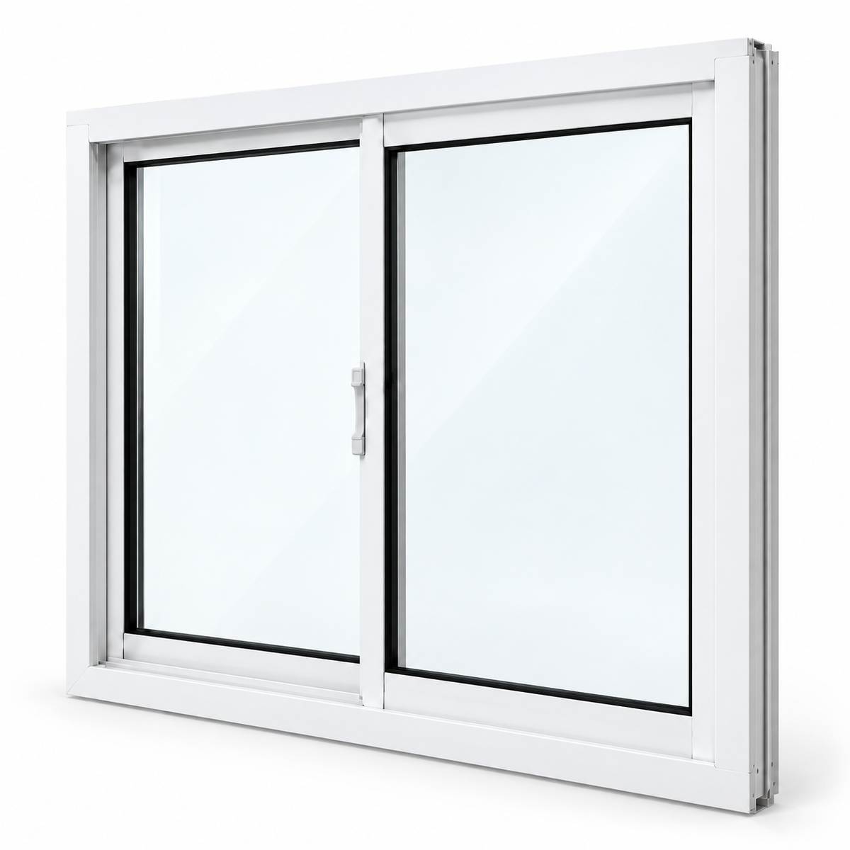 Ventana de PVC blanca para proyectos residenciales