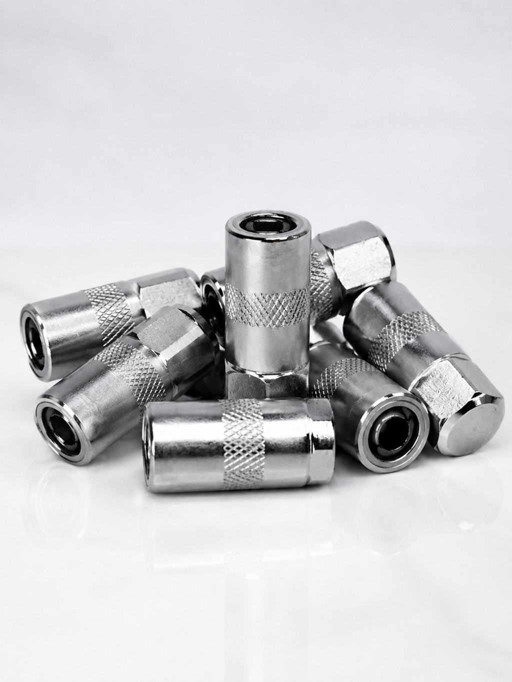 Boquilla de acero para inyector de grasa manual, paquete de 50 piezas
