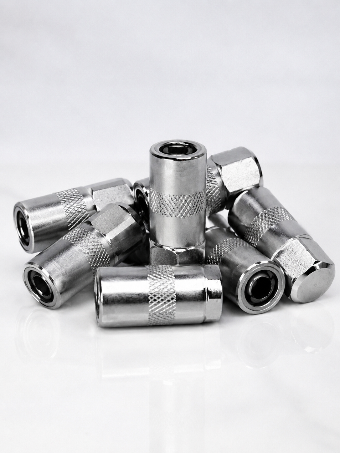 Boquilla de acero para inyector de grasa manual, paquete de 50 piezas