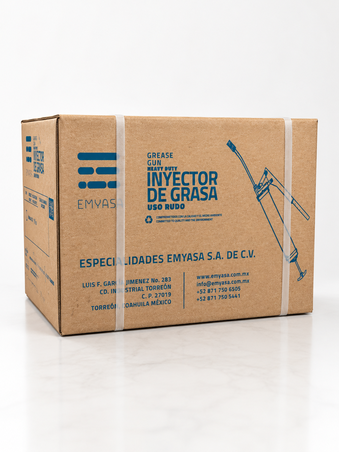 Inyector de grasa manual EMYASA con cuerpo metálico resistente